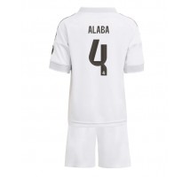 Real Madrid David Alaba #4 Koszulka Podstawowa dzieci 2025-26 Krótki Rękaw (+ krótkie spodenki)
